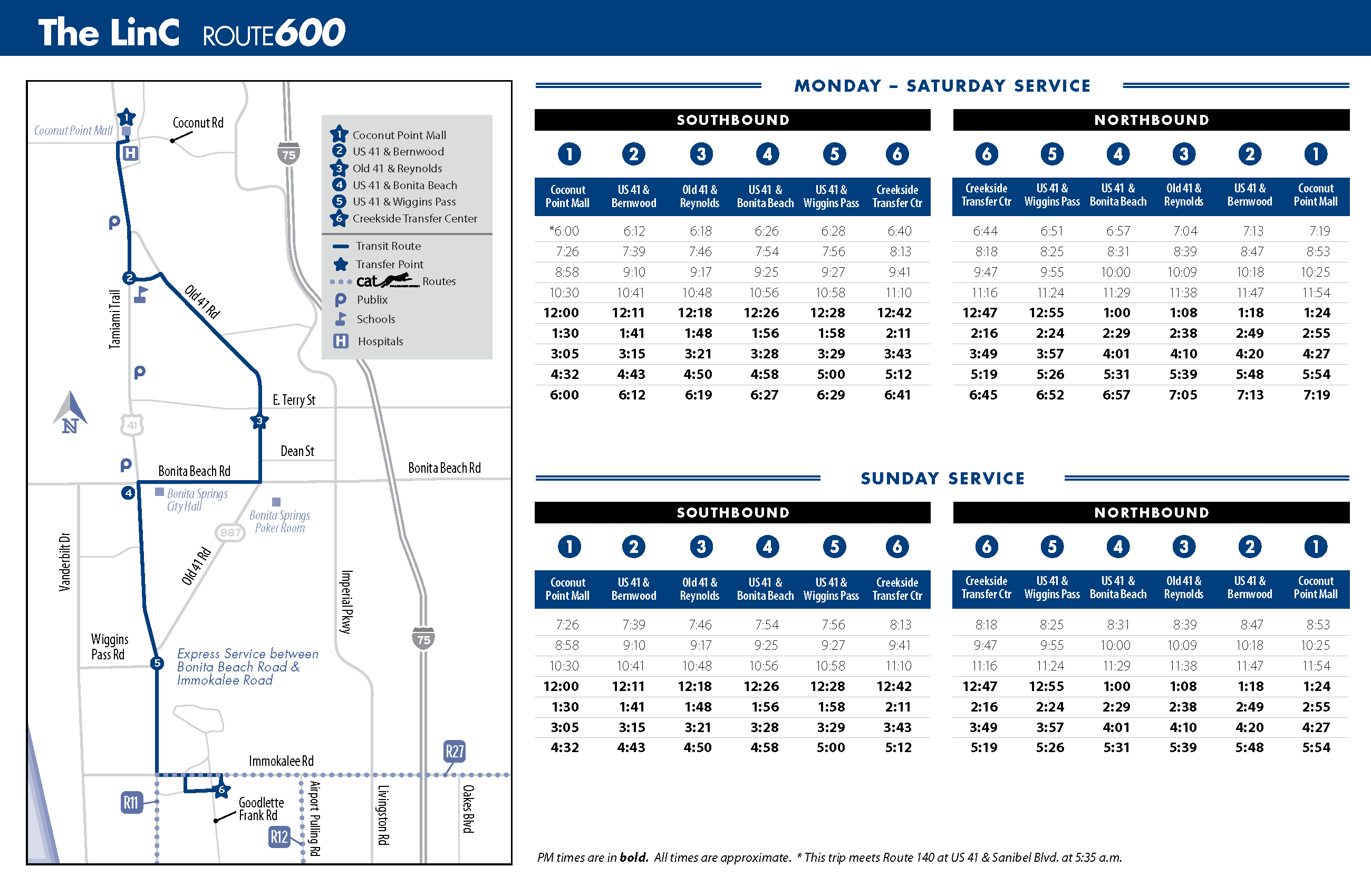 Naples Public Bus Schedules, Route Maps | Collier County Transit Service