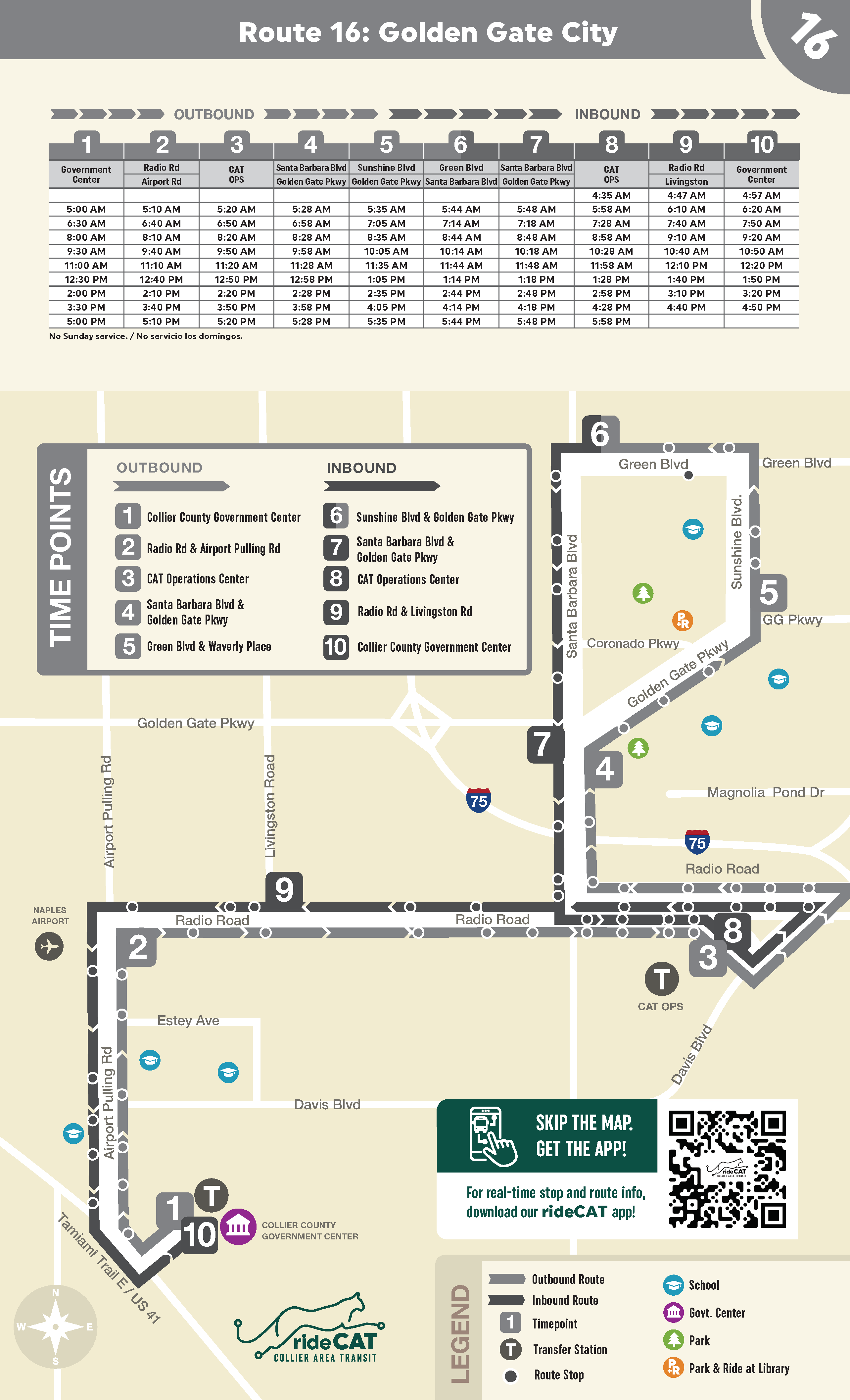 Naples Public Bus Schedules, Route Maps | Collier County Transit Service