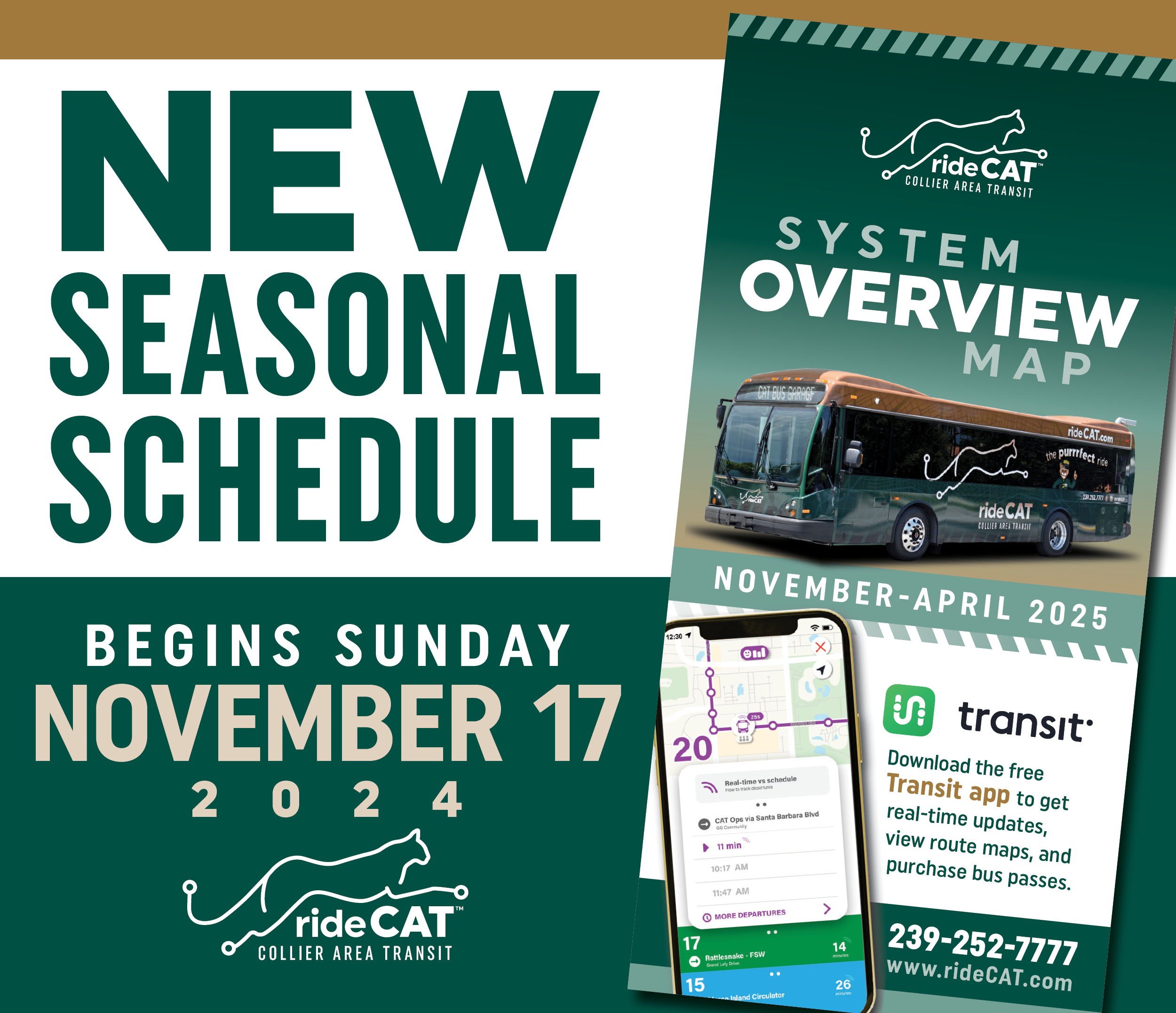 Seasonal Schedules November 17, 2024